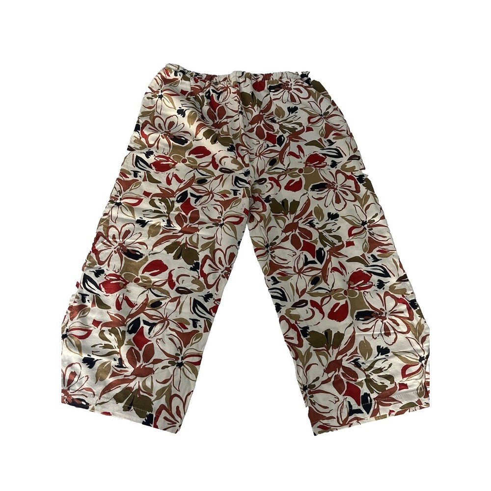 Classic Concept Floral Capri Pants-PXL